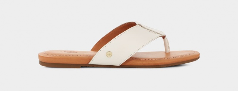 Ugg Carey Flip Women\'s Slides White | BFHVWNM-34