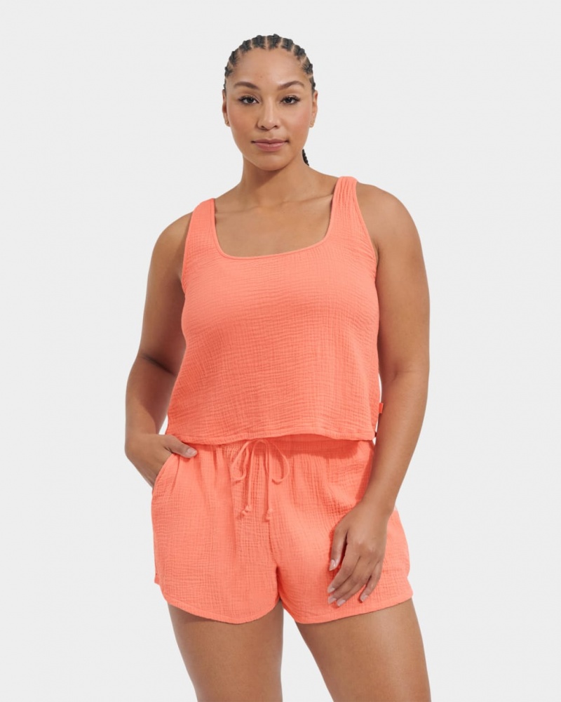 Ugg Cinthia Women\'s Tops Coral | DEHWMBC-26