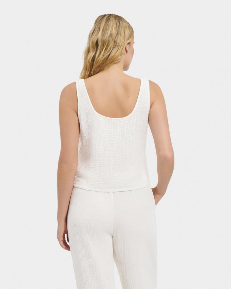Ugg Cinthia Women's Tops White | AJQHUTG-62