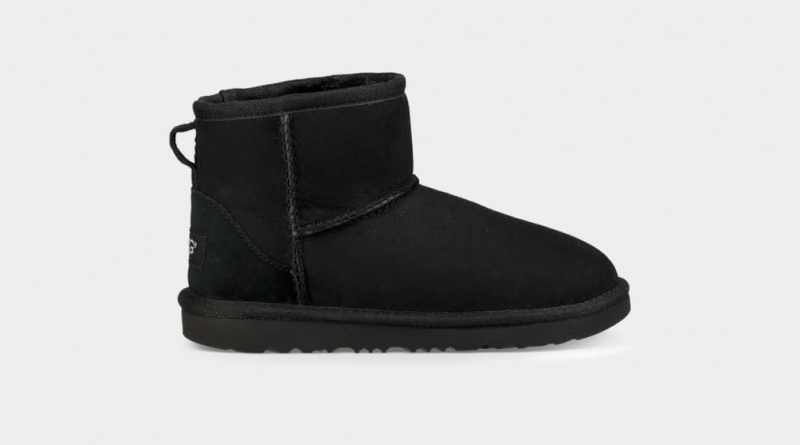 Ugg Classic II Mini Kids\' Boots Black | ZPMSYND-90