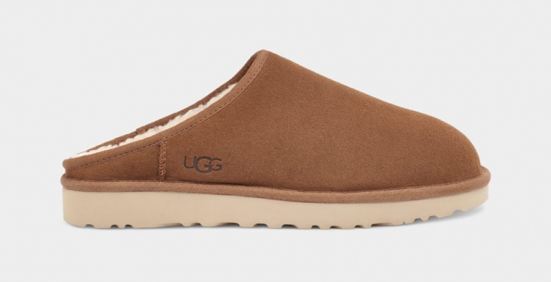 Ugg Classic Men\'s Slippers Brown | XFIZWNA-35