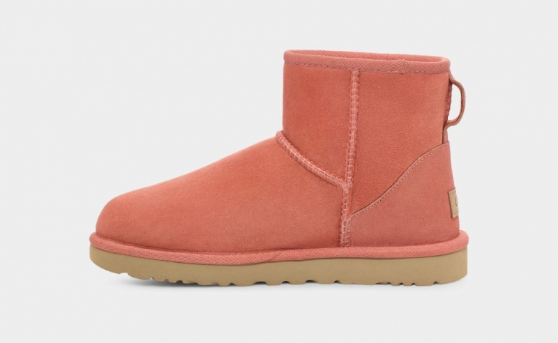 Ugg Classic Mini II Women's Boots Coral | ECNVGPO-26