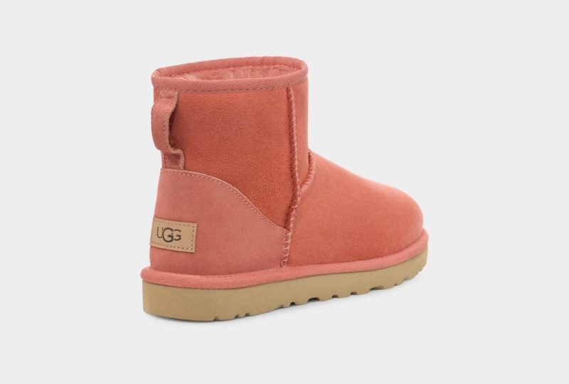 Ugg Classic Mini II Women's Boots Coral | ECNVGPO-26