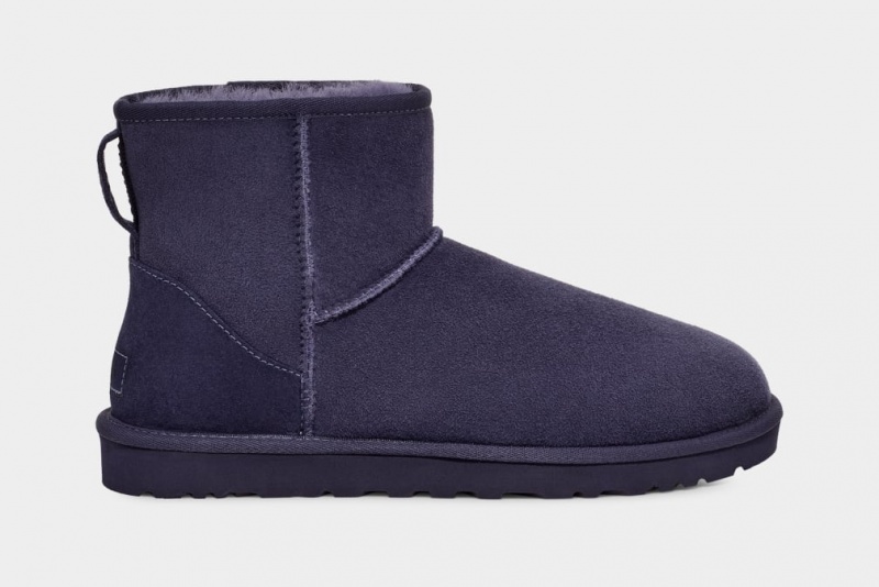 Ugg Classic Mini Men\'s Boots Blue | XVORUHD-36
