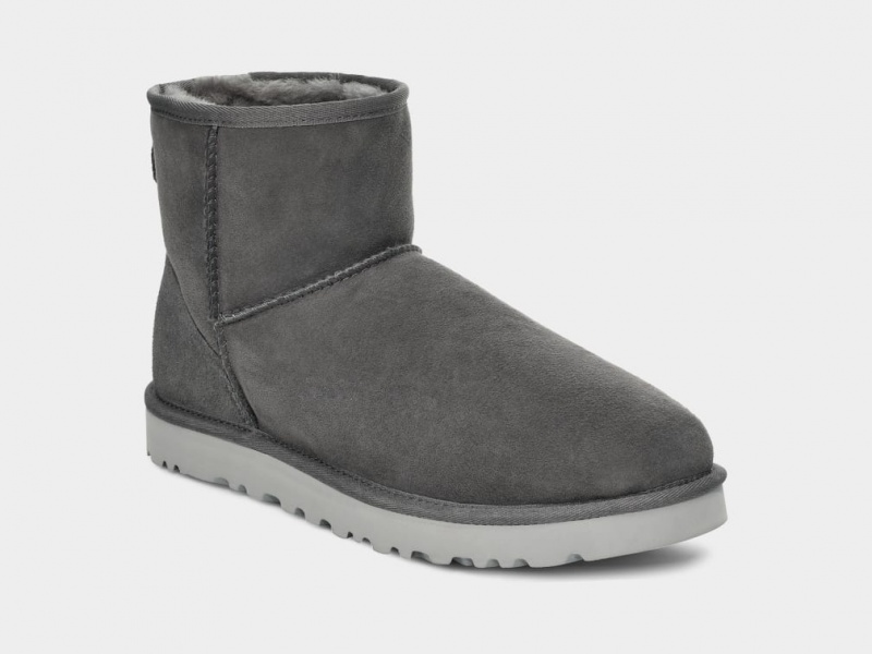 Ugg Classic Mini Men's Boots Dark Grey | RVOEYPG-62