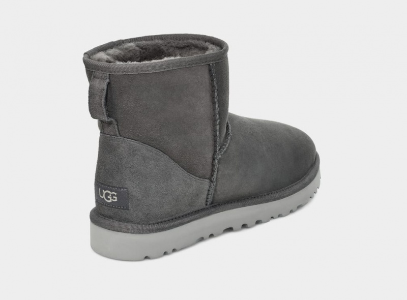 Ugg Classic Mini Men's Boots Dark Grey | RVOEYPG-62