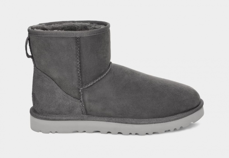 Ugg Classic Mini Men\'s Boots Dark Grey | RVOEYPG-62