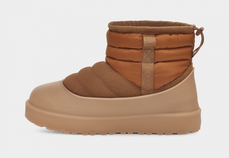 Ugg Classic Mini Pull-On Weather Men's Boots Brown | SUIONQX-45