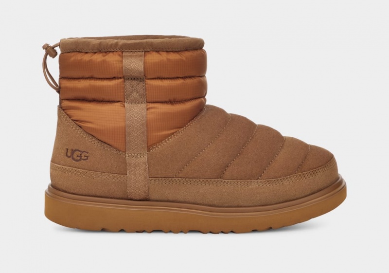 Ugg Classic Mini Pull-On Weather Men's Boots Brown | SUIONQX-45