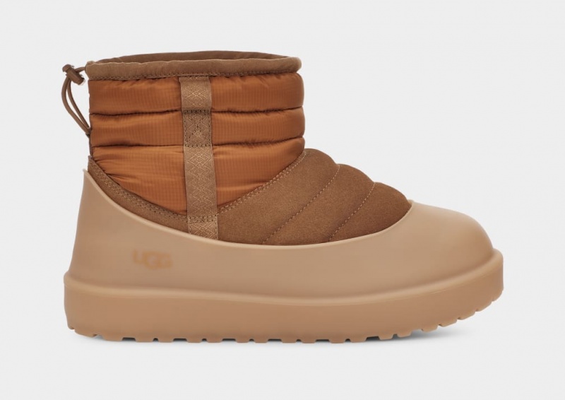 Ugg Classic Mini Pull-On Weather Men\'s Boots Brown | SUIONQX-45