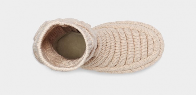 Ugg Classic Tall Chunky Knit Women's Boots Beige | NZEXSLP-17