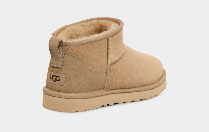 Ugg Classic Ultra Mini Men's Boots Mustard | OUXTIBL-17
