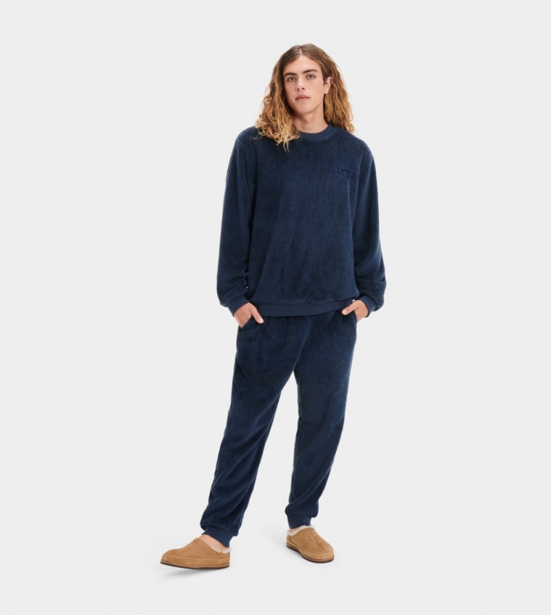 Ugg Coby Pullover Men's Sweatshirt Navy | HXROTAU-37