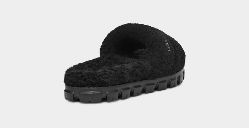 Ugg Cozetta Curly Women's Slides Black | GHNMKZQ-59