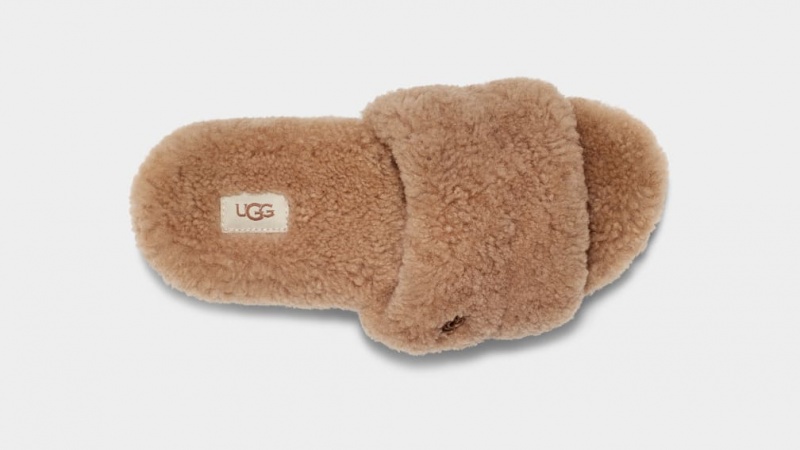 Ugg Cozetta Curly Women's Slides Brown | RMJIULY-24