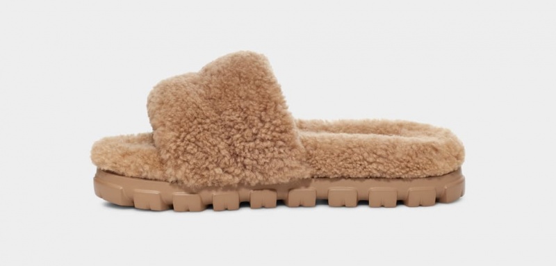 Ugg Cozetta Curly Women's Slippers Brown | SCKIJZQ-84