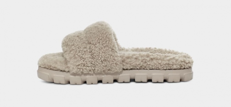 Ugg Cozetta Curly Women's Slippers Grey | EGMAPIH-76