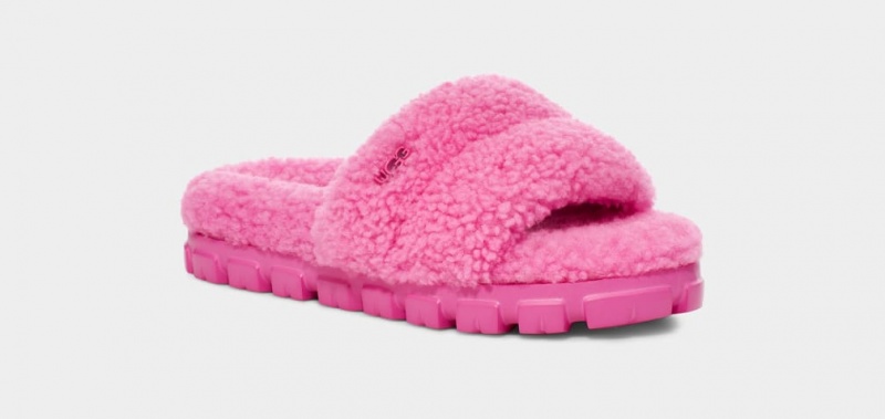 Ugg Cozetta Curly Women's Slippers Pink | PYSAEDO-40