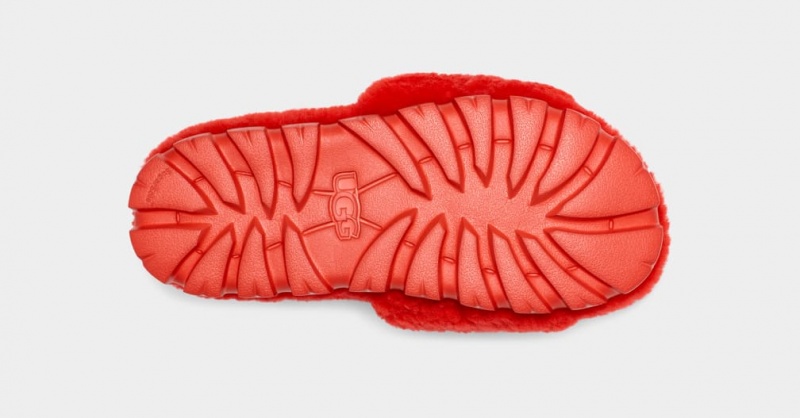 Ugg Cozetta Curly Women's Slippers Red | WGDQTXB-25