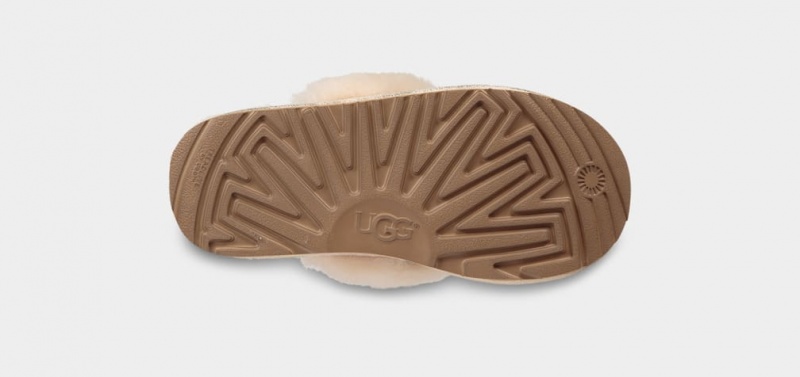 Ugg Cozy II Metallic Kids' Slippers Gold | CHTZYFR-47