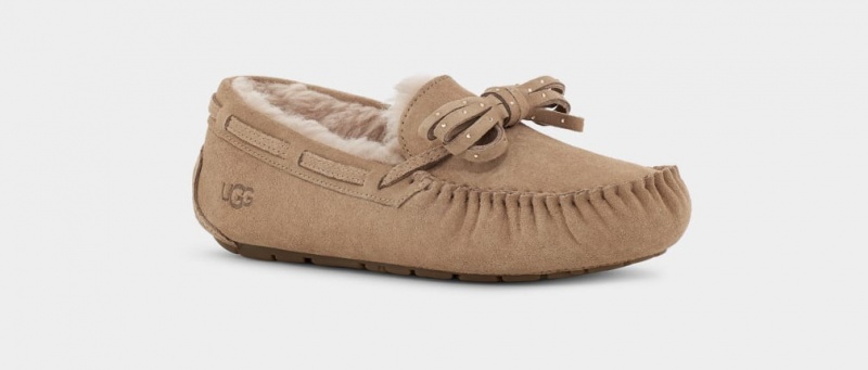 Ugg Dakota Bling Bow Women's Slippers Brown | TJOYALS-08