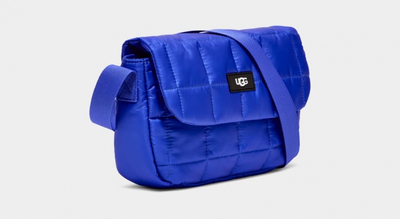 Ugg Dalton Puff Women\'s Crossbody Bags Blue | BIHPADE-16