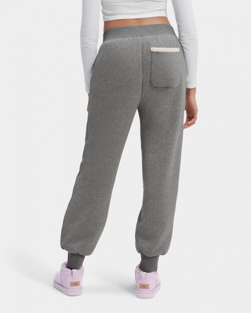 Ugg Daylin Bonded Fleece Logo Women's Sweatpants Grey | CVWRISY-24