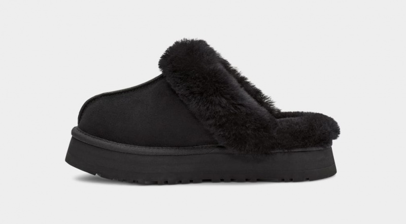 Ugg Disquette Women's Slippers Black | MPXIYGR-37