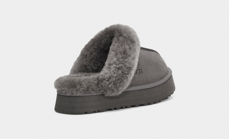 Ugg Disquette Women's Slippers Grey | BNIMDAS-68