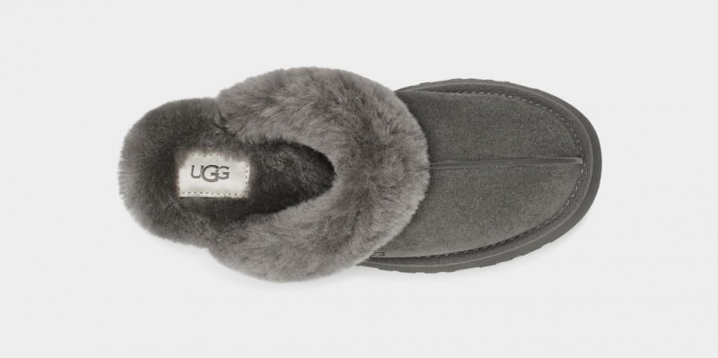 Ugg Disquette Women's Slippers Grey | BNIMDAS-68
