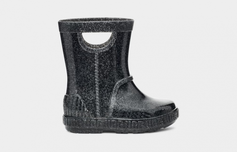 Ugg Drizlita Glitter Kids\' Boots Black | RXPZIQE-84