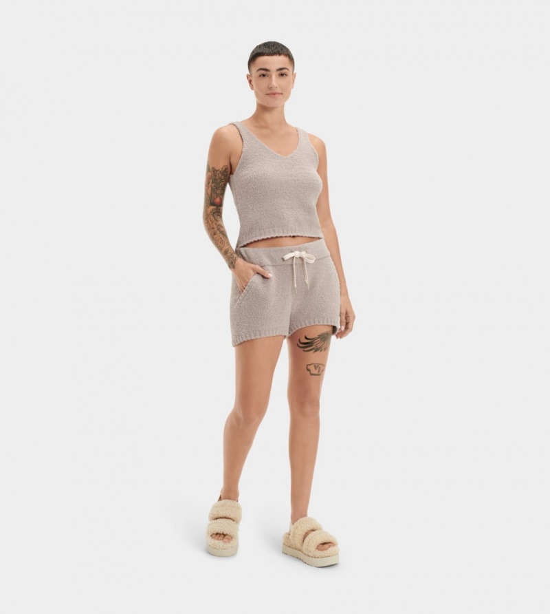 Ugg Dulcie Knit Women's Tops Grey | VXAKYFB-46