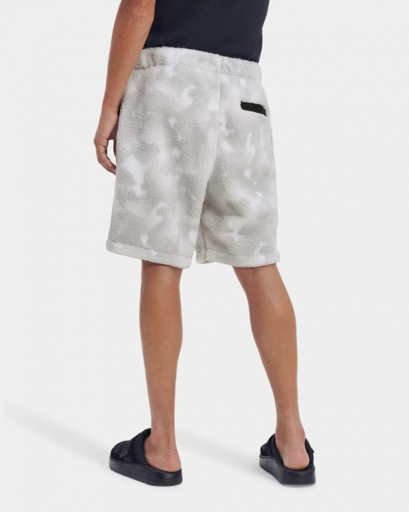 Ugg Eckard Sherpa Men's Shorts White / Camo | IQRULBV-10