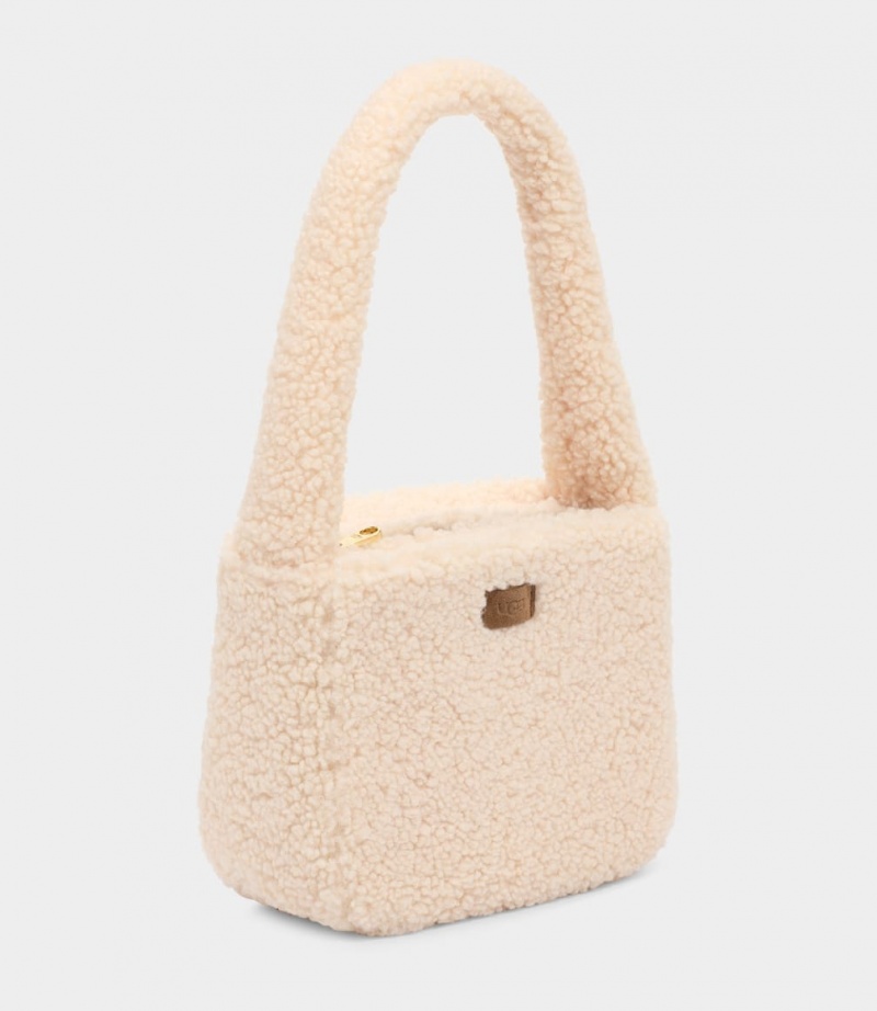 Ugg Edalene Sherpa Women's Shoulder Bags Beige | QLNDEMW-79