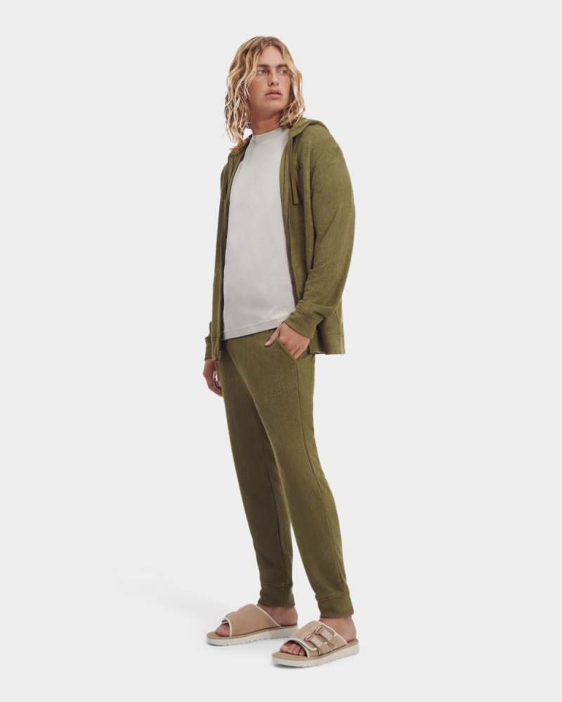 Ugg Edmond Men's Sweatshirt Olive | CHDYBEM-41