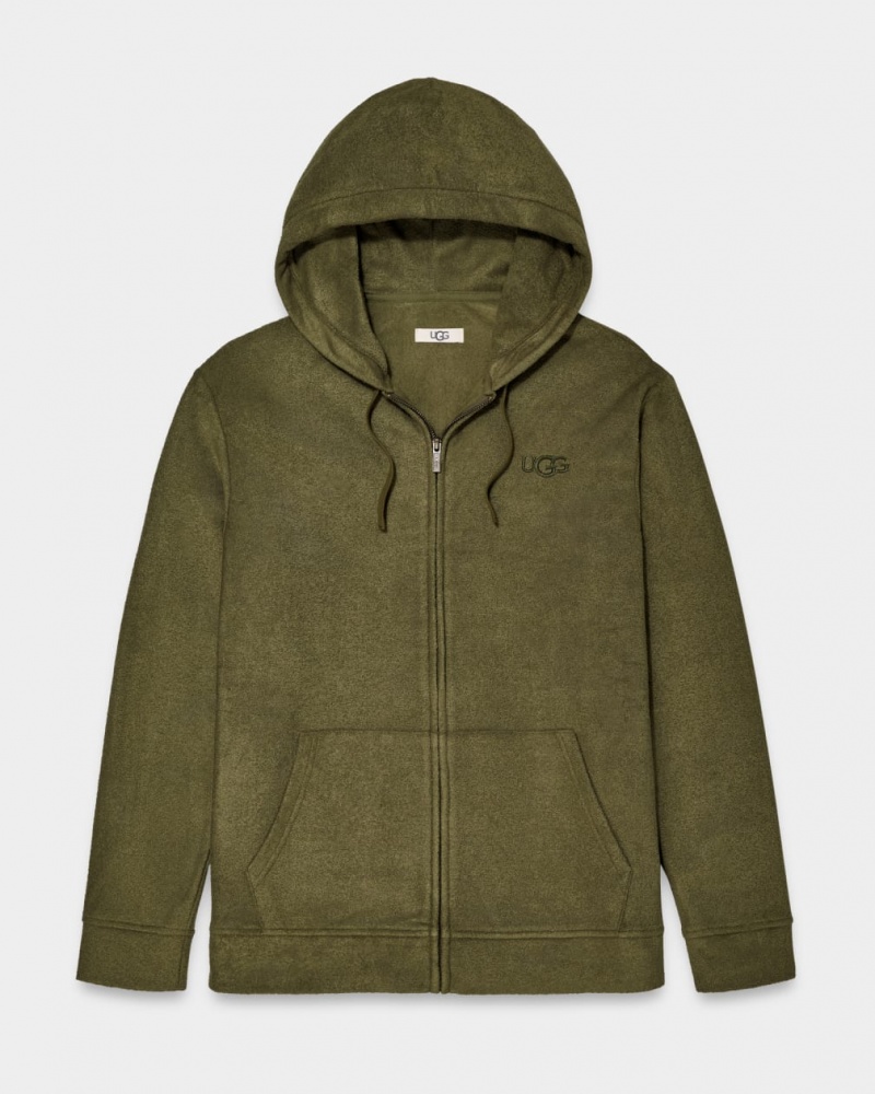 Ugg Edmond Men's Sweatshirt Olive | CHDYBEM-41