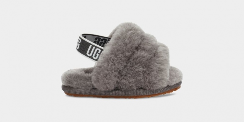 Ugg Fluff Yeah And Lovey Kids' Slippers Grey | UTOGMWF-73