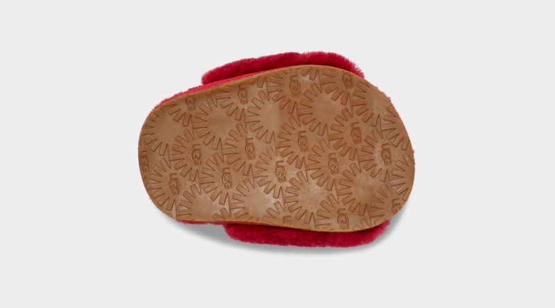 Ugg Fluff Yeah And Lovey Kids' Slippers Red | ORYLTMW-74