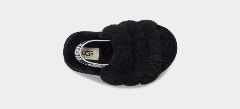 Ugg Fluff Yeah Kids' Slippers Black | GXMPZAB-91