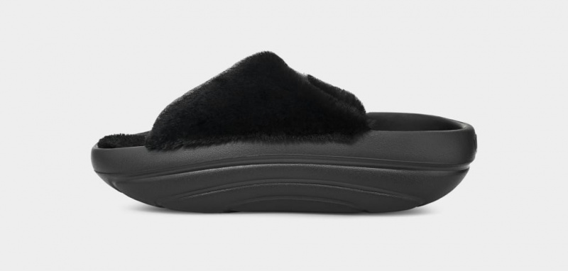 Ugg FoamOplush Women's Slides Black | AXGKMTS-39