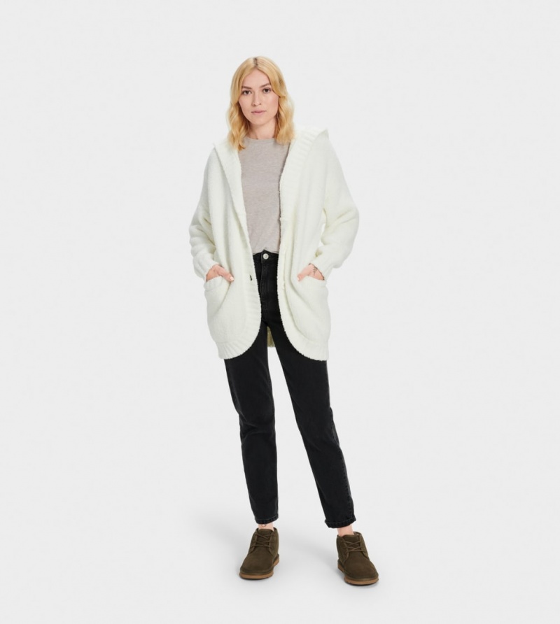 Ugg Franca Travel Women\'s Cardigan Cream | SRPTOWB-73