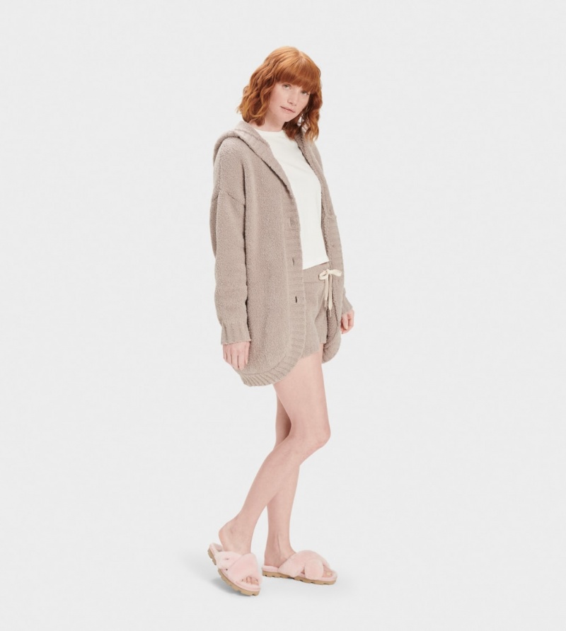 Ugg Franca Travel Women\'s Cardigan Grey | ILCAQKM-59