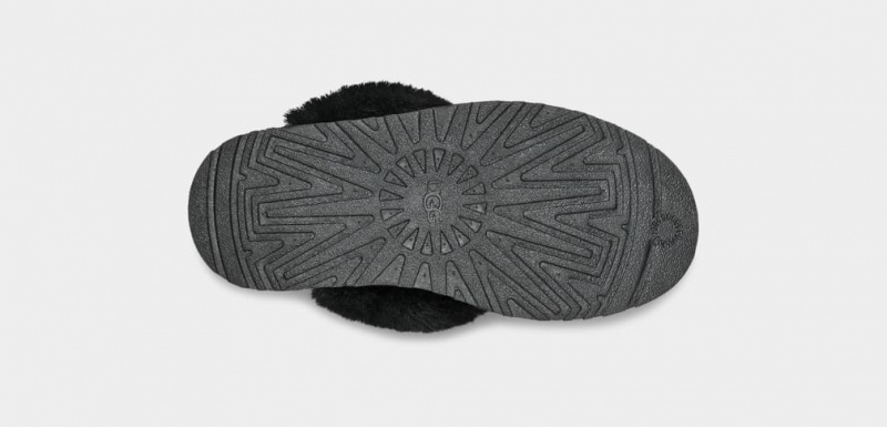 Ugg Funkette Kids' Slippers Black | FGJTVQA-53