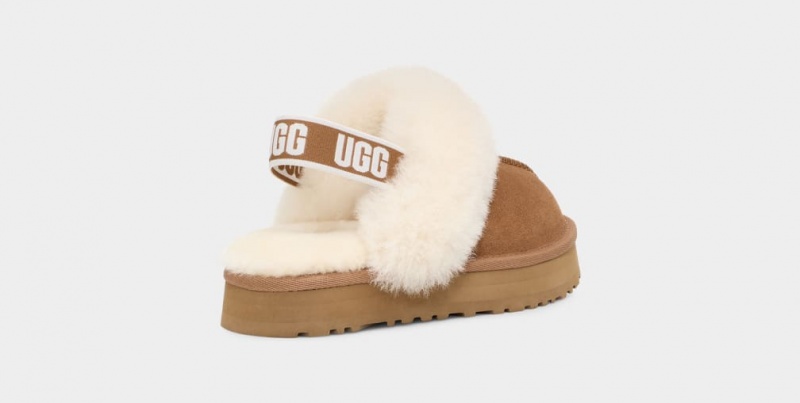 Ugg Funkette Kids' Slippers Brown | SPAHUNT-89