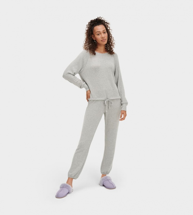 Ugg Gable Set Women\'s Sleepwear Grey | CMKEAWU-45