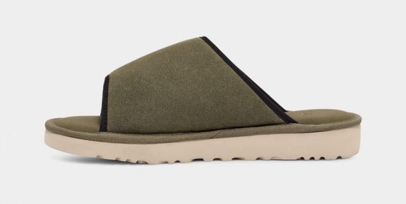 Ugg Goldencoast Men's Slides Green | QWZOBYA-59
