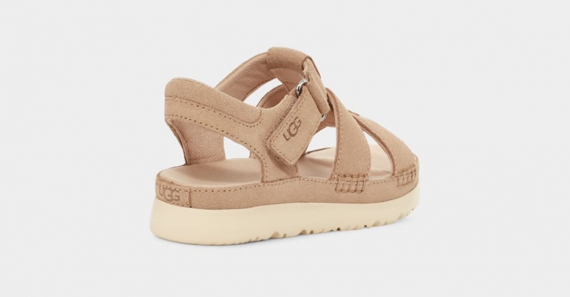 Ugg Goldenstar Strap Kids' Sandals Brown | WNGDYFE-57