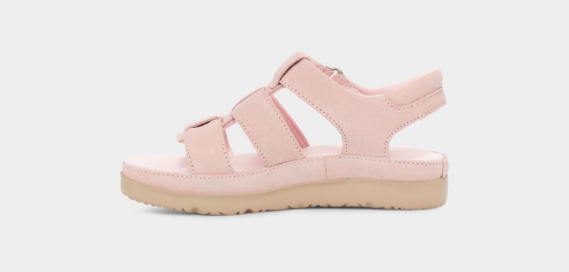 Ugg Goldenstar Strap Kids' Sandals Pink | JXVBCED-28