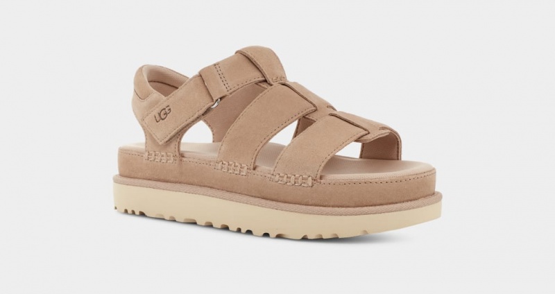 Ugg Goldenstar Strap Women's Sandals Brown | ZVHAXRY-89