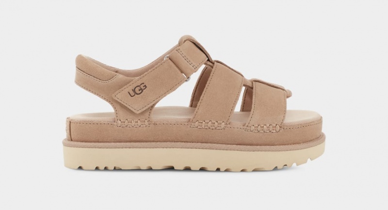 Ugg Goldenstar Strap Women\'s Sandals Brown | ZVHAXRY-89